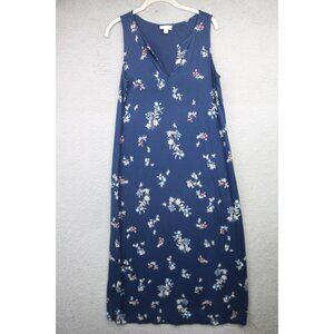 J.Jill Sleeveless Dark Floral Maxi Dress-Size Small/P-Whimsigoth-Fairy Grunge